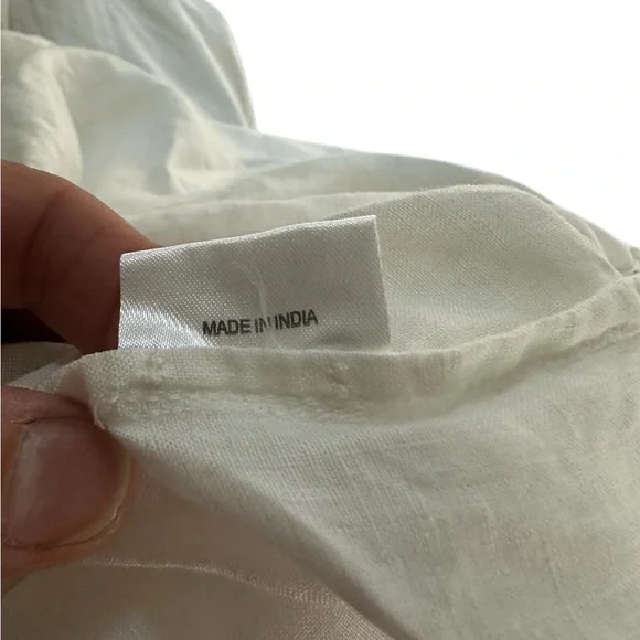 Nicholas K Tie Dress100 % LinenWhiteSize XS